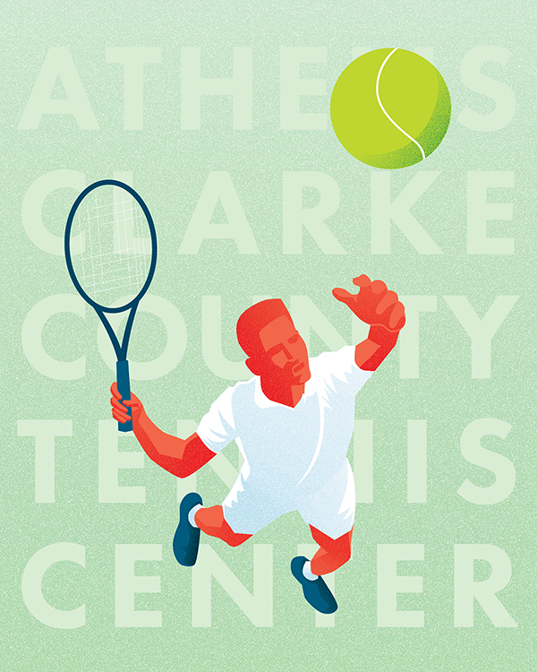 Tennis Center Sticker